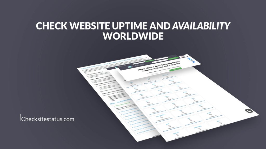 Check Website Uptime and Availability Worldwide