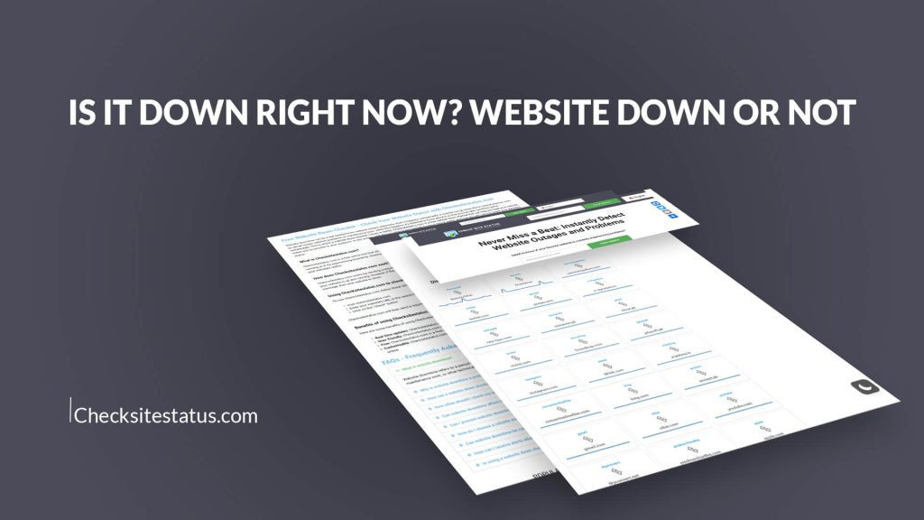 Is It Down Right Now? Website Down or Not