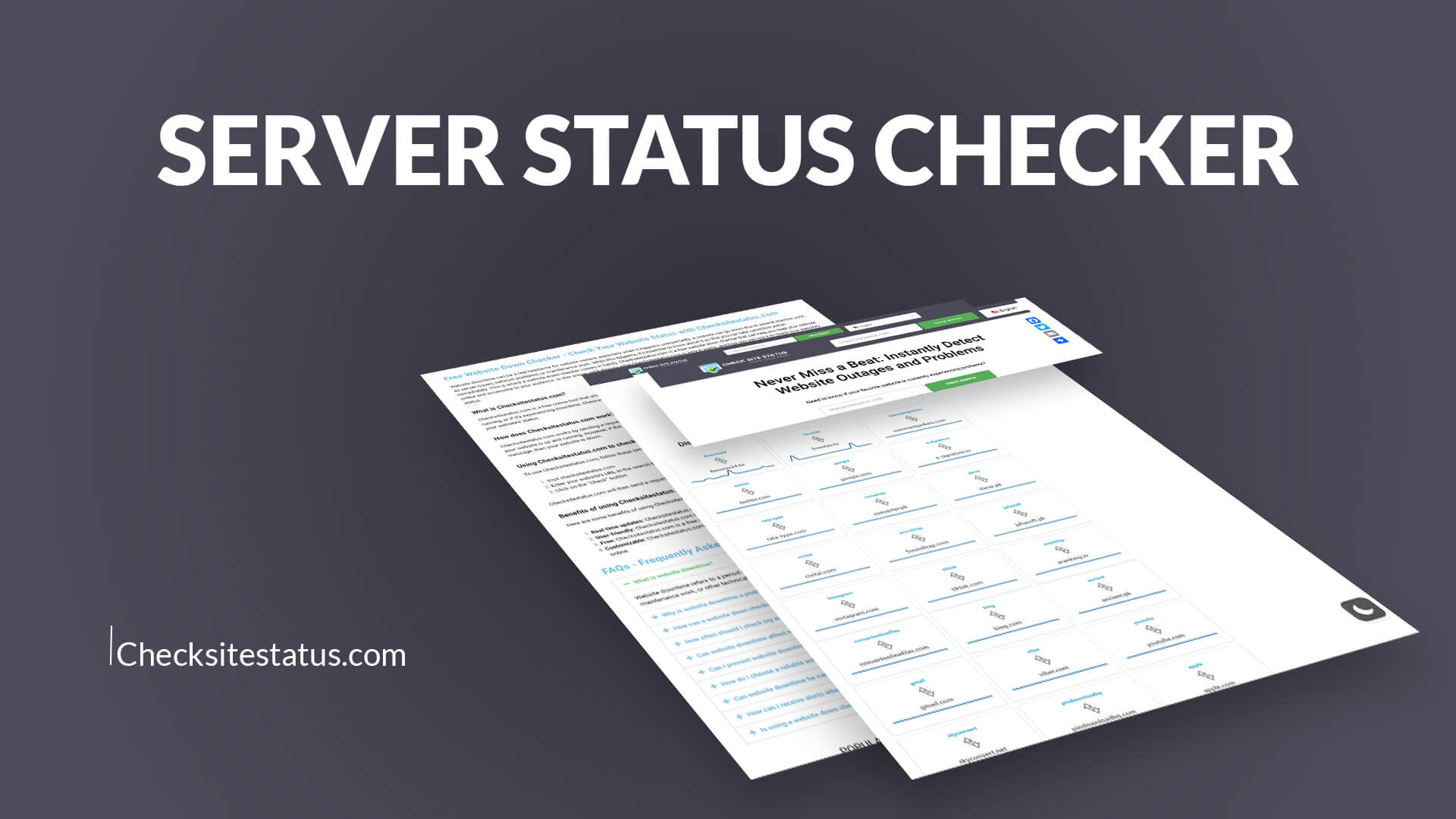 SERVER STATUS CHECKER - CheckSiteStatus.com