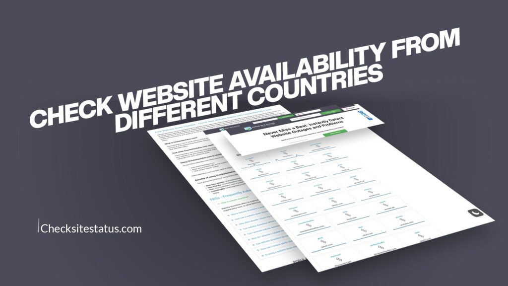 Check Website Availability from Different Countries
