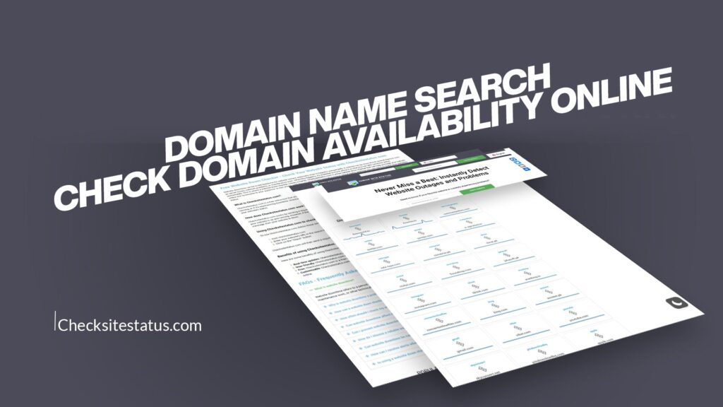 Domain Name Search | Check Domain Availability Online