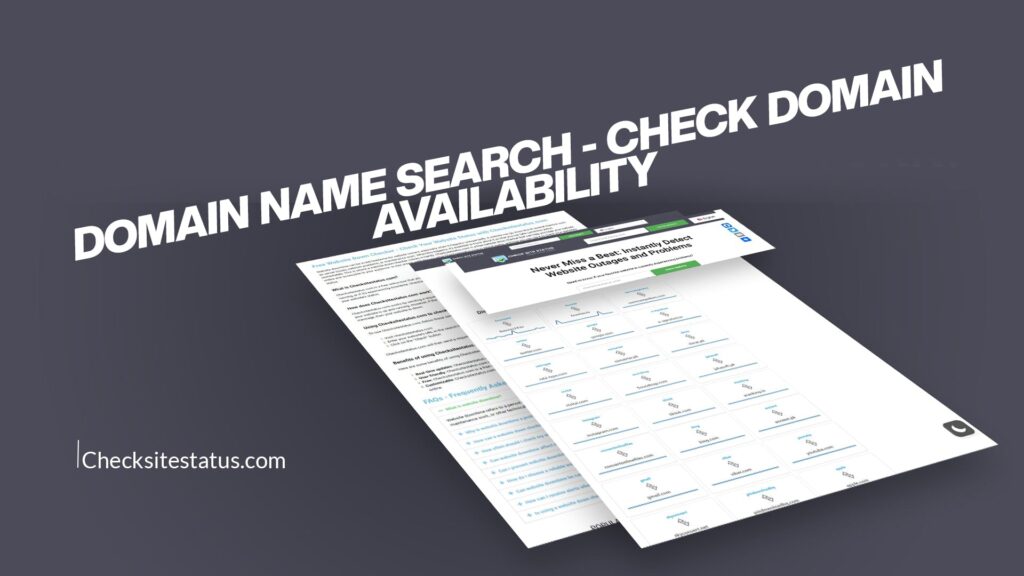 Domain Name Search - Check Domain Availability