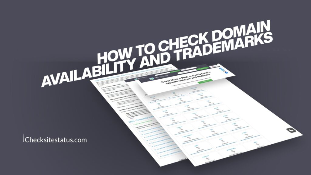 How to Check Domain Availability and Trademarks