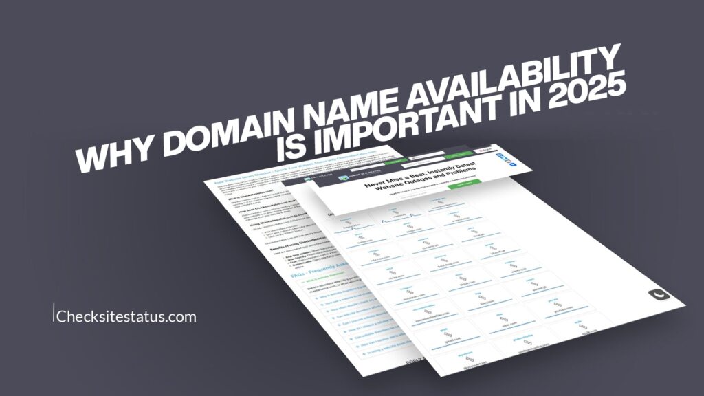 Why Domain Name Availability is Important in 2025