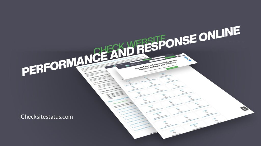 Check Website Performance and Response Online