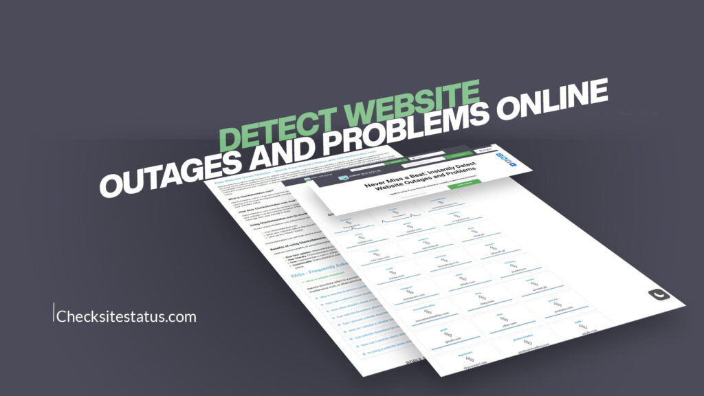 Detect Website Outages and Problems Online