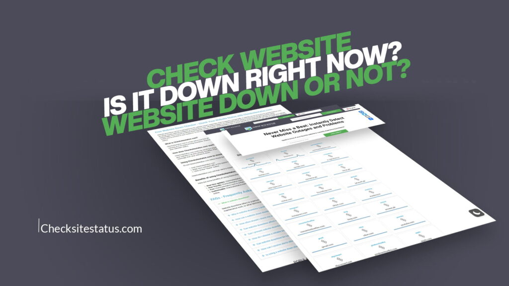 Check Website - Is It Down Right Now Website Down or Not