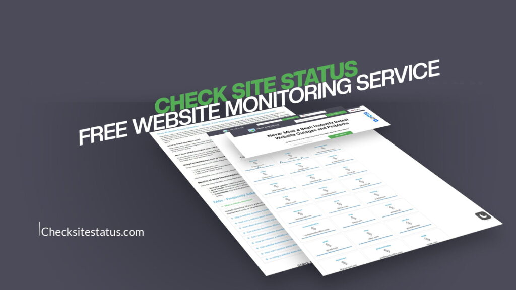 Check Site Status - Free Website Monitoring Service