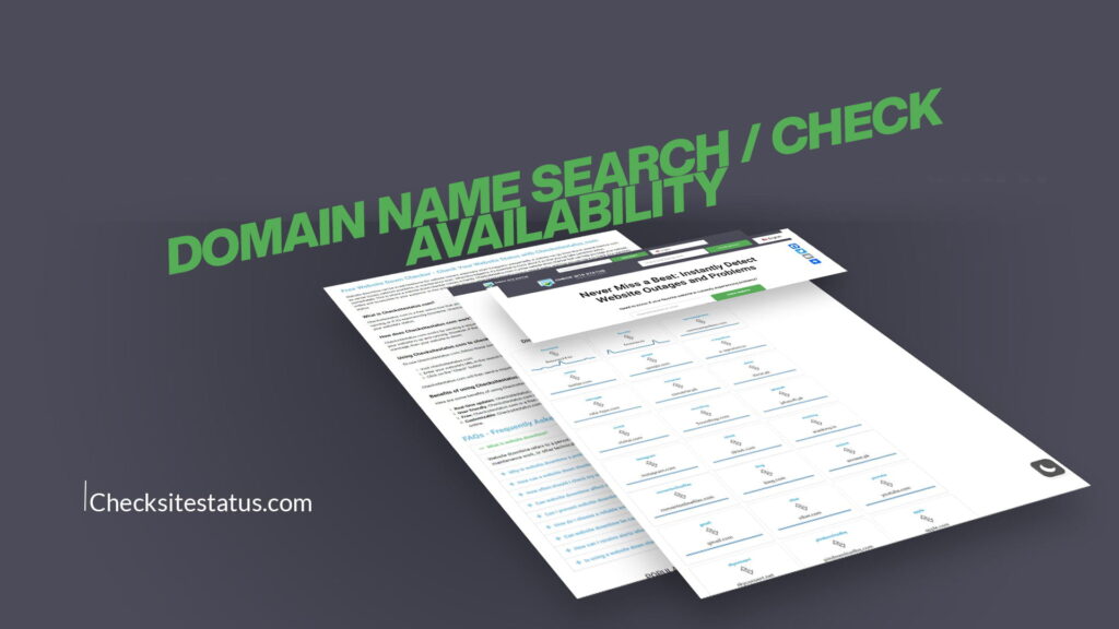 Domain Name Search Check Availability