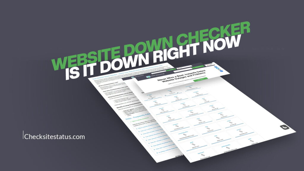 Website Down Checker Is It Down Right Now
